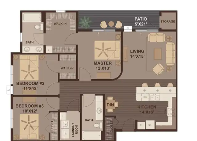Property at 4420 Calico Dr S Unit A202, Fargo, ND, 58104, 3 beds, 2 baths, [object Object]