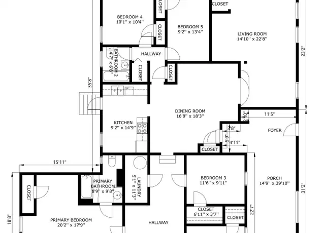 Property at 7863 Denham Rd E, Jacksonville, FL, 32208, 5 beds, 2 baths, [object Object]