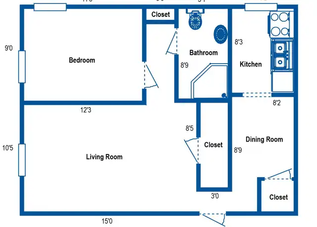 Property at 2910 Voelkel Ave Unit 14, South Hills, PA, 15216, 1 bed, 1 bath, [object Object]