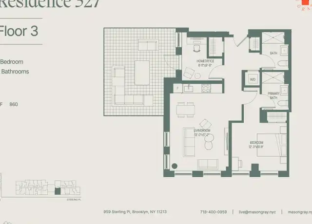Property at 955 Sterling Pl Unit 327, Brooklyn, NY, 11213, 2 beds, 2 baths, [object Object]