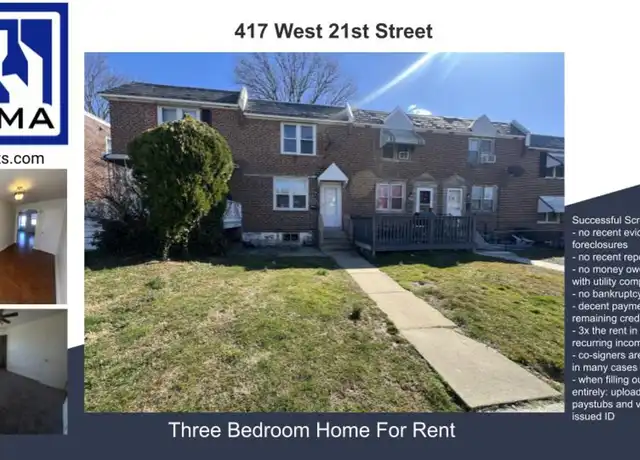 Property at 417 W 21st St, Chester, PA, 19013, 3 beds, 1 bath, [object Object]