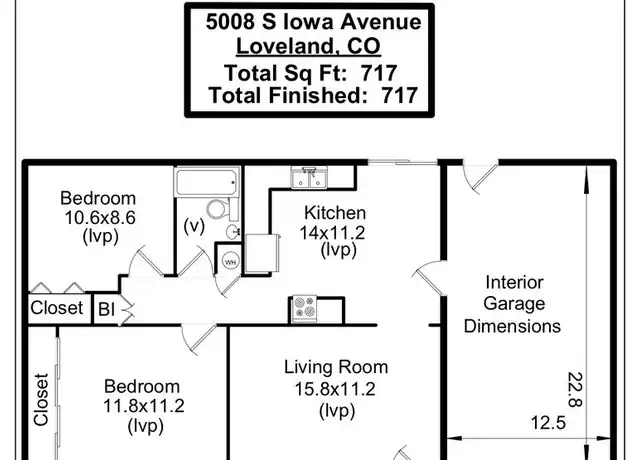 Property at 5008 S Iowa Ave, Loveland, CO, 80537, 2 beds, 1 bath, [object Object]