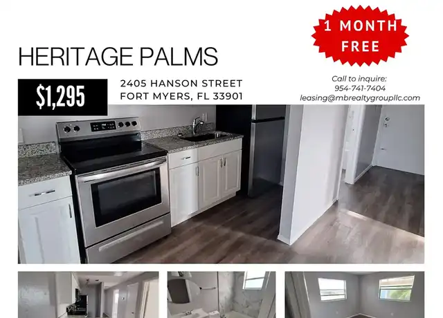 Property at Heritage Palms Apartments - 2405 Hanson St, Fort Myers, FL, 33901, 2 beds, 1 bath, [object Object]