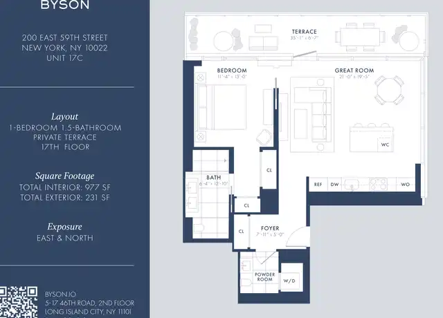 Property at 200 E 59th St Unit 17C, New York, NY, 10022, 1 bed, 1.5 baths, [object Object]
