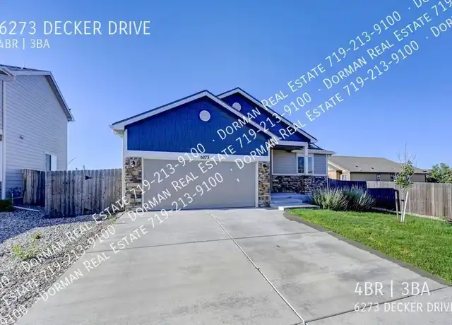 Property at 6273 Decker Dr, Colorado Springs, CO, 80925, 4 beds, 3 baths, [object Object]