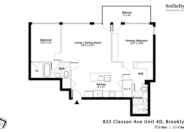 Property at 823 Classon Ave Unit 4D, Brooklyn, NY, 11238, 2 beds, 2 baths, [object Object]