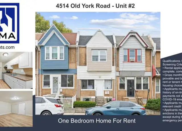Property at 4514 Old York Rd Unit 2, Philadelphia, PA, 19140, 1 bed, 1 bath, [object Object]
