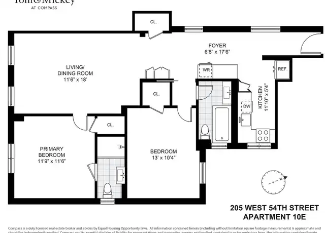 Property at 205 W 54th St Unit 10E, New York, NY, 10019, 2 beds, 2 baths, [object Object]