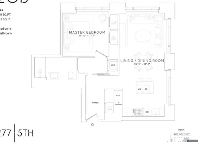 Property at 277 5th Ave Unit 20B, New York, NY, 10016, 1 bed, 1 bath, [object Object]