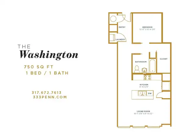 Property at 333 N Pennsylvania St Unit 02-05, Indianapolis, IN, 46204, 1 bed, 1 bath, [object Object]