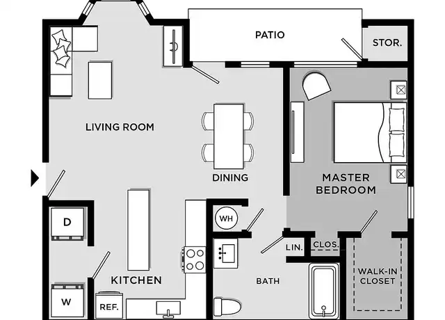 Property at Hampton Astoria - 22901 Chenal Valley Dr, Little Rock, AR, 72223, 1 bed, 1 bath, [object Object]