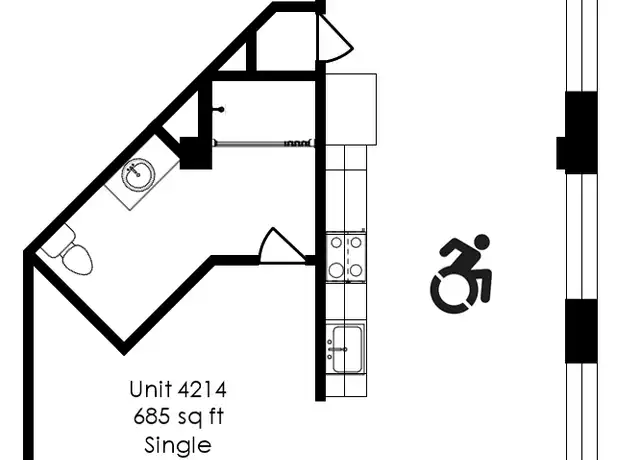 Property at 2801 Barber Ave Unit 4214, Cleveland, OH, 44113, 1 bed, 1 bath, [object Object]