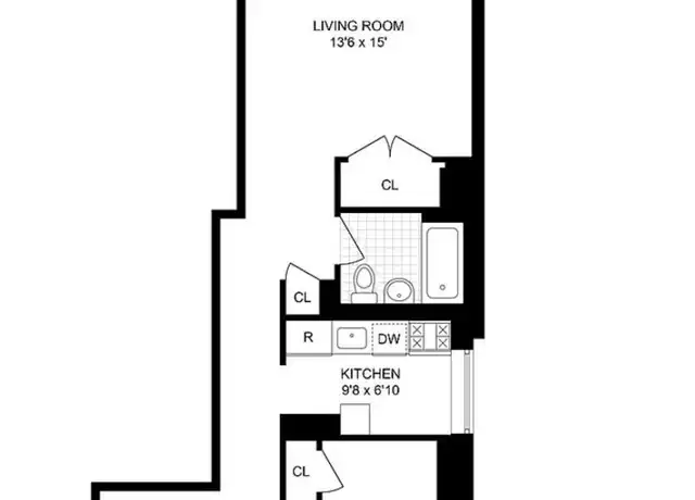 Property at 20 West St Unit 15J, New York, NY, 10004, 1 bed, 1 bath, [object Object]