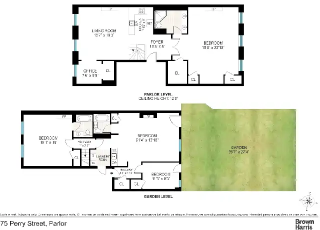 Property at 75 Perry St, New York, NY, 10014, 3 beds, 3 baths, [object Object]