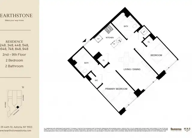 Property at 3435 44th St Unit 448, Queens, NY, 11101, 2 beds, 2 baths, [object Object]