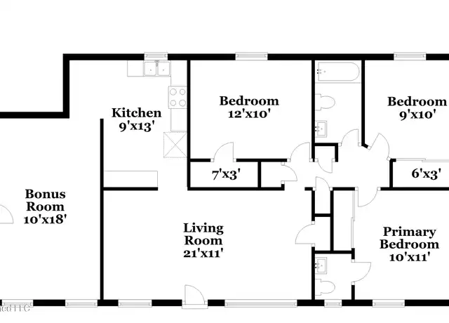 Property at 9166 Whitworth St, Southaven, MS, 38671, 3 beds, 1.5 baths, [object Object]