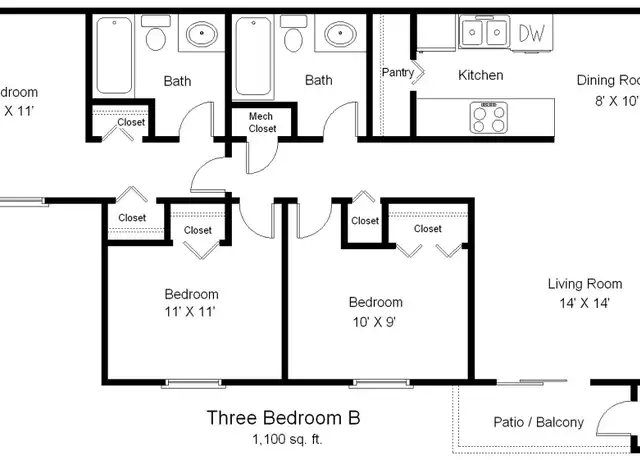 Property at 100 Northfield Dr Unit 2H, Normal, IL, 61761, 3 beds, 2 baths, [object Object]