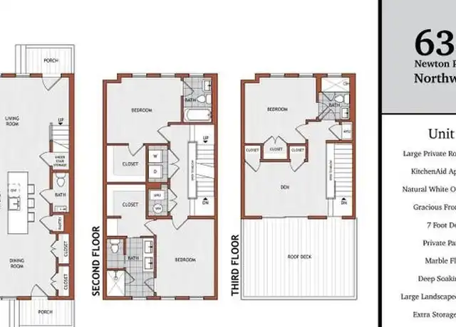 Property at 638 Newton Pl NW Unit B, Washington, DC, 20010, 3 beds, 3.5 baths, [object Object]