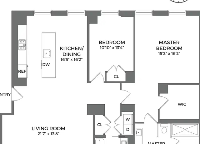 Property at 55 W 17th St #1702, New York, NY, 10011, 2 beds, 2 baths, [object Object]