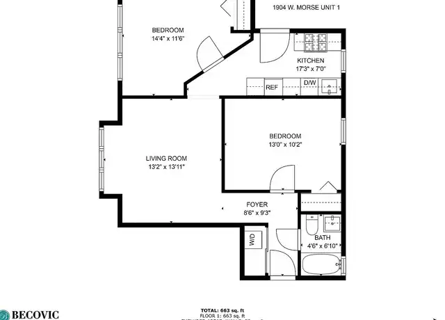 Property at The Morse Wolcott - 1902 W Morse Ave, Chicago, IL, 60626, 2-3 beds, 1-2 bath, [object Object]
