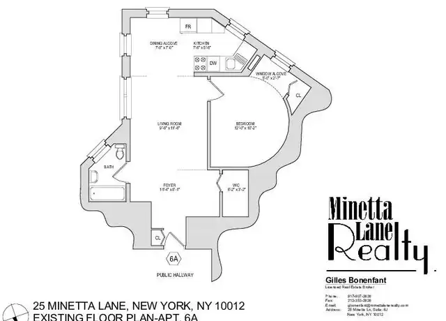 Property at 25 Minetta Ln Unit 6A, New York, NY, 10012, 1 bed, 1 bath, [object Object]