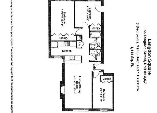 Property at 55 Langdon St Unit 7, Cambridge, MA, 02138, 3 beds, 1.5 baths, [object Object]