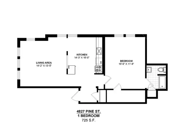 Property at Pine Hill - 4801 Pine St, Philadelphia, PA, 19143, 1 bed, 1 bath, [object Object]