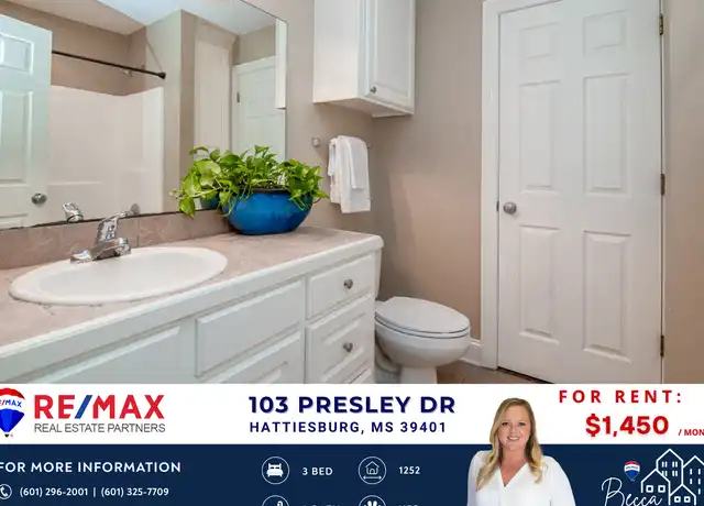 Property at 103 Presley Dr, Hattiesburg, MS, 39401, 3 beds, 2 baths, [object Object]