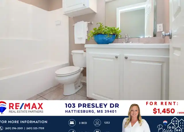 Property at 103 Presley Dr, Hattiesburg, MS, 39401, 3 beds, 2 baths, [object Object]