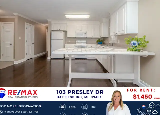 Property at 103 Presley Dr, Hattiesburg, MS, 39401, 3 beds, 2 baths, [object Object]