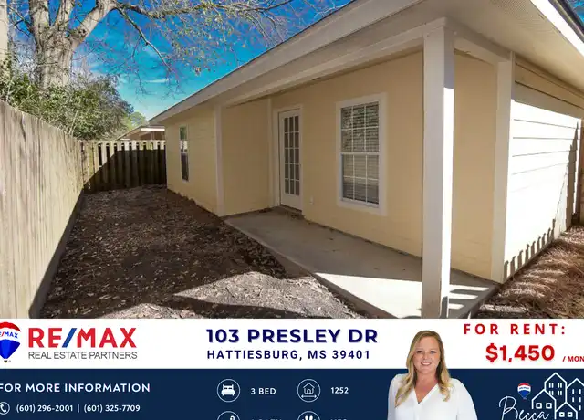 Property at 103 Presley Dr, Hattiesburg, MS, 39401, 3 beds, 2 baths, [object Object]