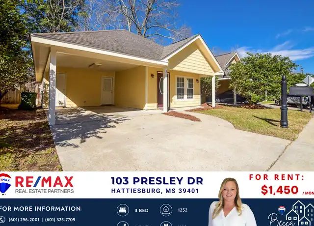 Property at 103 Presley Dr, Hattiesburg, MS, 39401, 3 beds, 2 baths, [object Object]