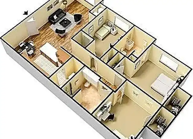 Property at Parkside at Cottage Hill - 3220 Cottage Hill Rd, Mobile, AL, 36606, 1-3 bed, 1-2 bath, [object Object]
