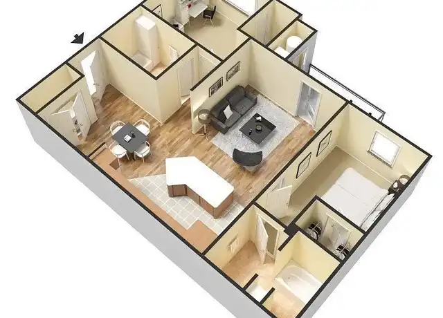 Property at Parkside at Cottage Hill - 3220 Cottage Hill Rd, Mobile, AL, 36606, 1-2 bed, 1-2 bath, [object Object]