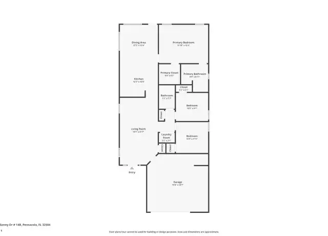 Property at 7081 Sonny Dr, Pensacola, FL, 32504, 3 beds, 2 baths, [object Object]