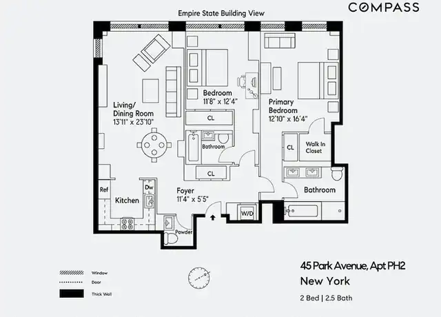 Property at 45 Park Ave #2, New York, NY, 10016, 2 beds, 2.5 baths, [object Object]