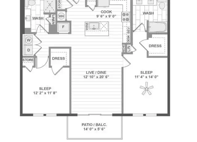 Property at 1525 Lake Cook Rd Unit 1-208, Deerfield, IL, 60015, 2 beds, 2 baths, [object Object]