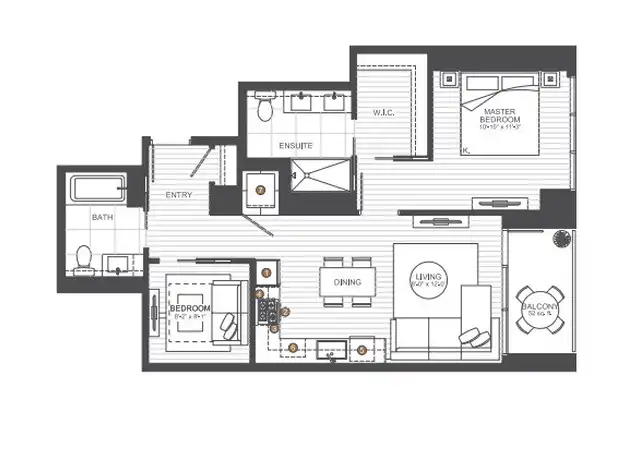 Property at 369 W Grand Ave Unit 1206, Chicago, IL, 60654, 1 bed, 2 baths, [object Object]
