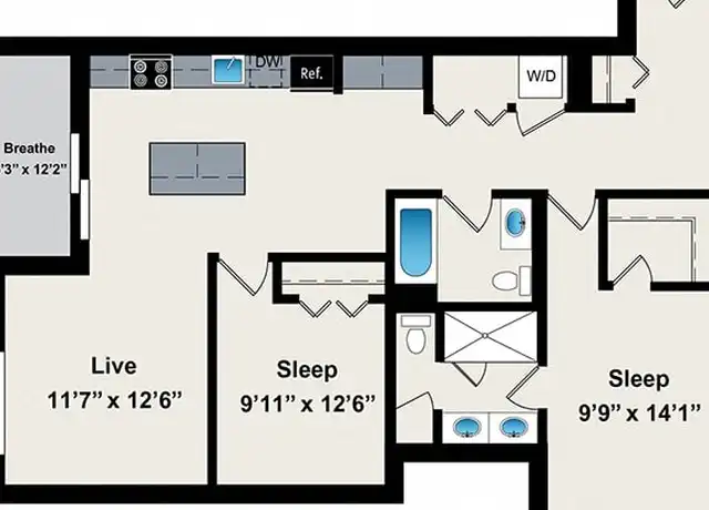 Property at 1241 W Jackson Blvd Unit 2-0217, Chicago, IL, 60607, 2 beds, 2 baths, [object Object]