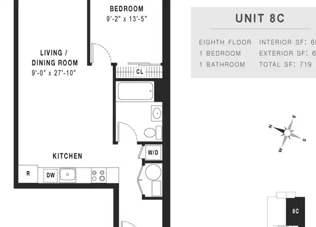 Property at 571 Ocean Pkwy Unit 8C, Brooklyn, NY, 11218, 1 bed, 1 bath, [object Object]