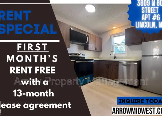 Property at 3609 N 60th St Unit 6, Lincoln, NE, 68507, 1 bed, 1 bath, [object Object]