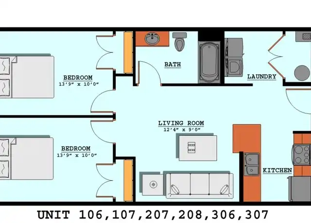 Property at 340 S Walnut St Unit 208, Bloomington, IN, 47401, 2 beds, 1 bath, [object Object]