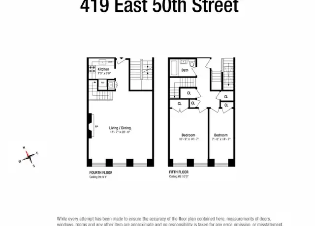 Property at 419 E 50th St Unit 4F, New York, NY, 10022, 2 beds, 1 bath, [object Object]