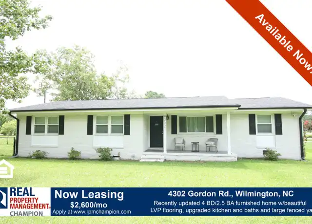 Property at 4302 Gordon Rd, Wilmington, NC, 28405, 4 beds, 3 baths, [object Object]