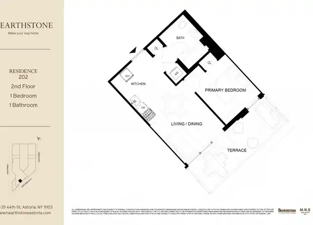 Property at 3435 44th St Unit 202, Queens, NY, 11101, 1 bed, 1 bath, [object Object]