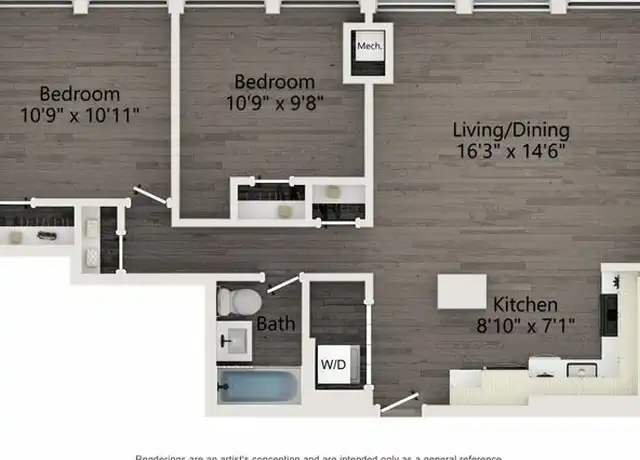 Property at 1922 W Ogden Ave Unit 1109, Chicago, IL, 60612, 2 beds, 1 bath, [object Object]