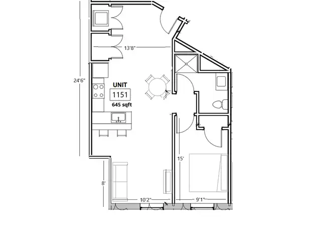 Property at 725 Branch Ave Unit 1151, Providence, RI, 02904, 1 bed, 1 bath, [object Object]