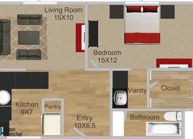 Property at 4202 16th St, Lubbock, TX, 79416, 1 bed, 1 bath, [object Object]