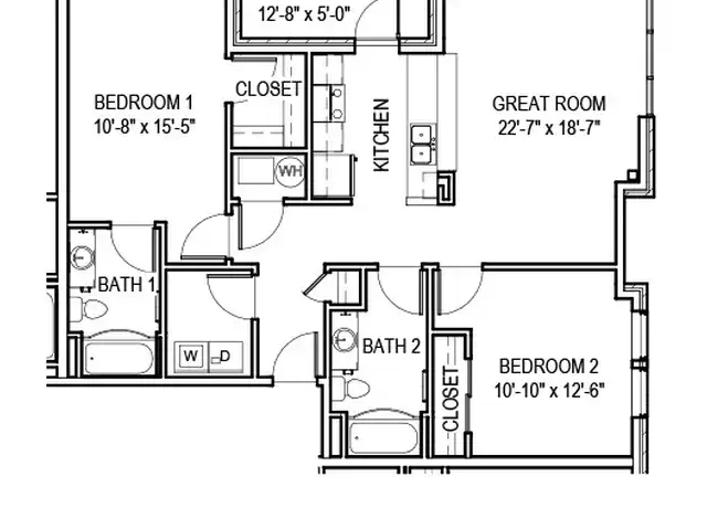 Property at 1280 N College Ave Unit 203, Bloomington, IN, 47404, 2 beds, 2 baths, [object Object]