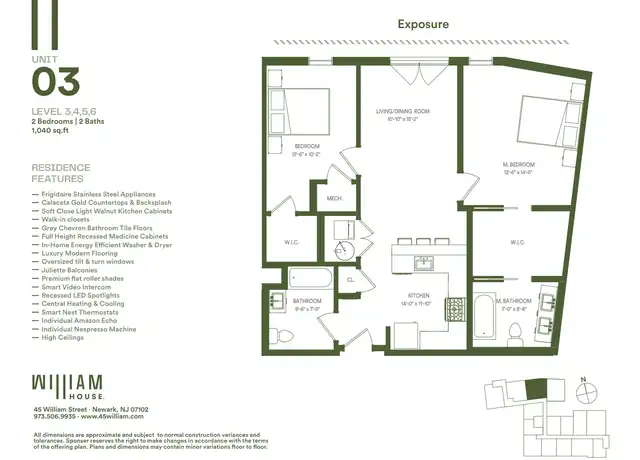 Property at 45 William St Unit 303, Newark, NJ, 07102, 2 beds, 2 baths, [object Object]